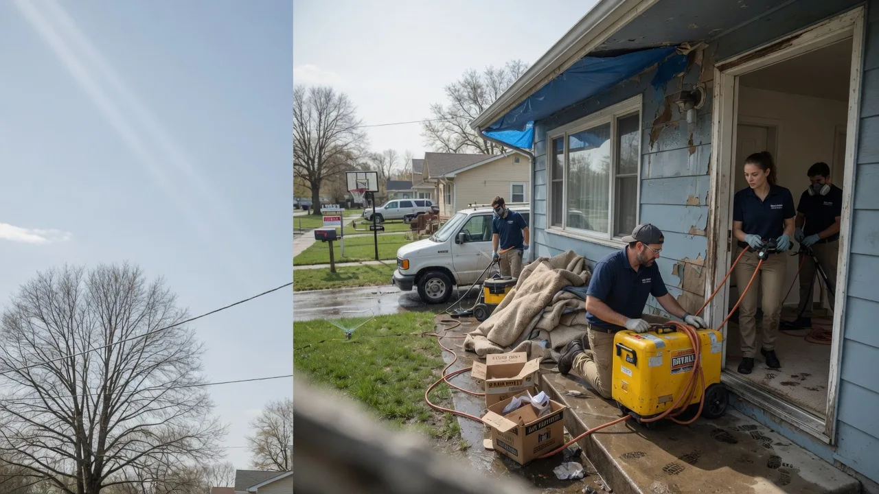 Basement Flood Cleanup in Hepler, KS near me